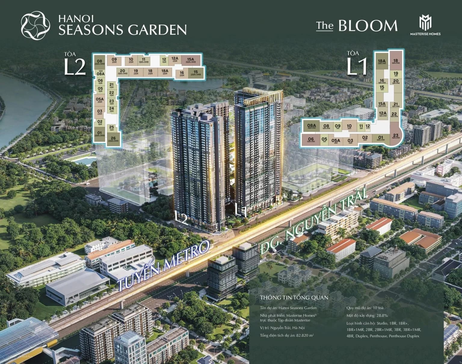So sánh căn hộ view nội khu và view Nguyễn Trãi: Nên chọn loại nào tại LUMIÈRE Hanoi Seasons Garden?